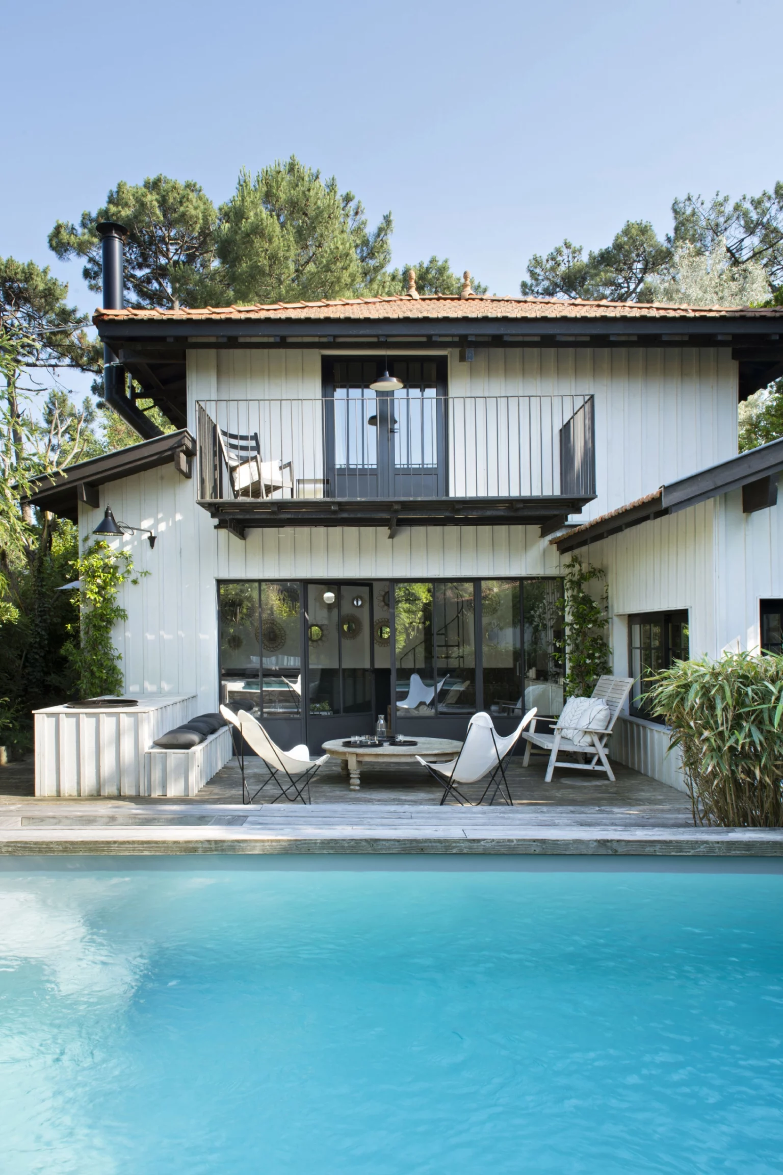 maison avec piscine Cap Ferret décoration contemporaine