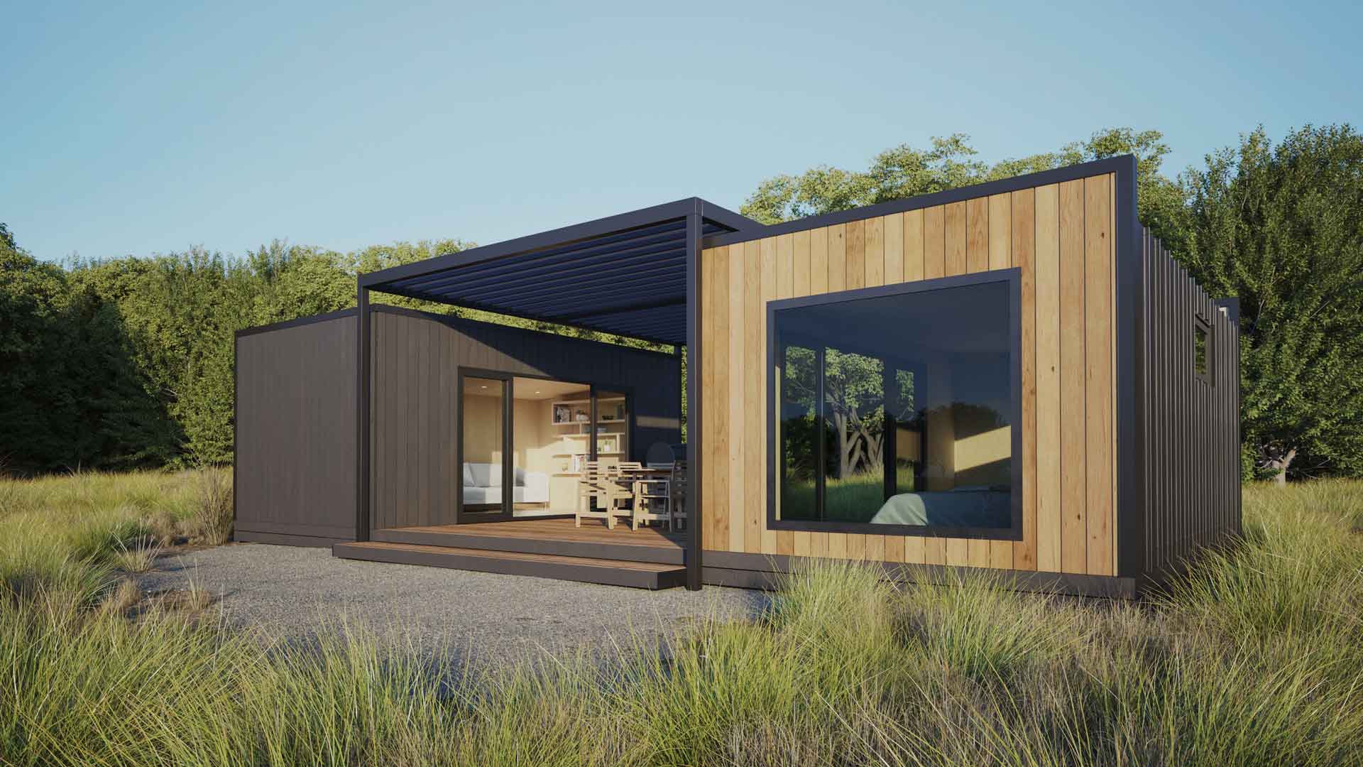 maison modulaire écologique Vertiga modèle Pégase