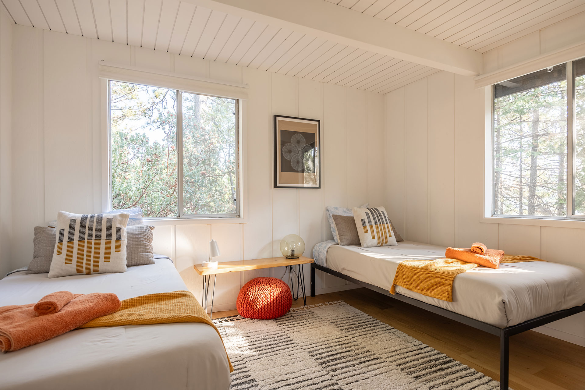 chambre décoration contemporaine maison A-Frame Californie chambre décoration contemporaine maison A-Frame Californie