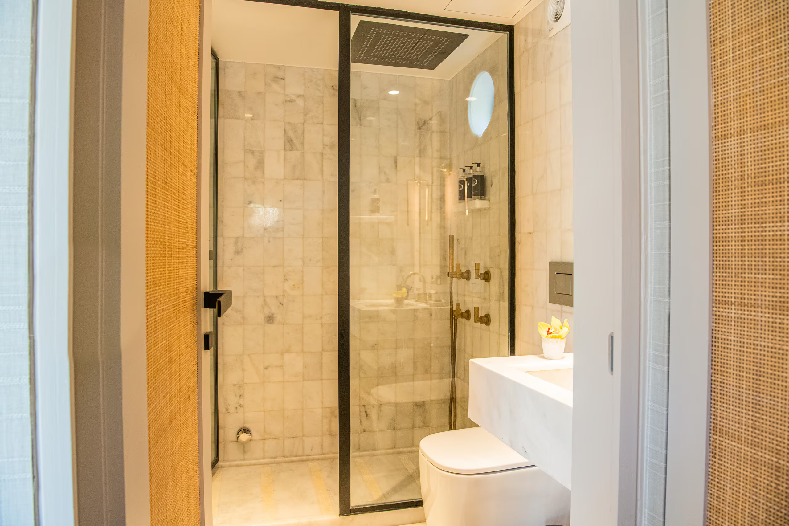 salle de bain marbre