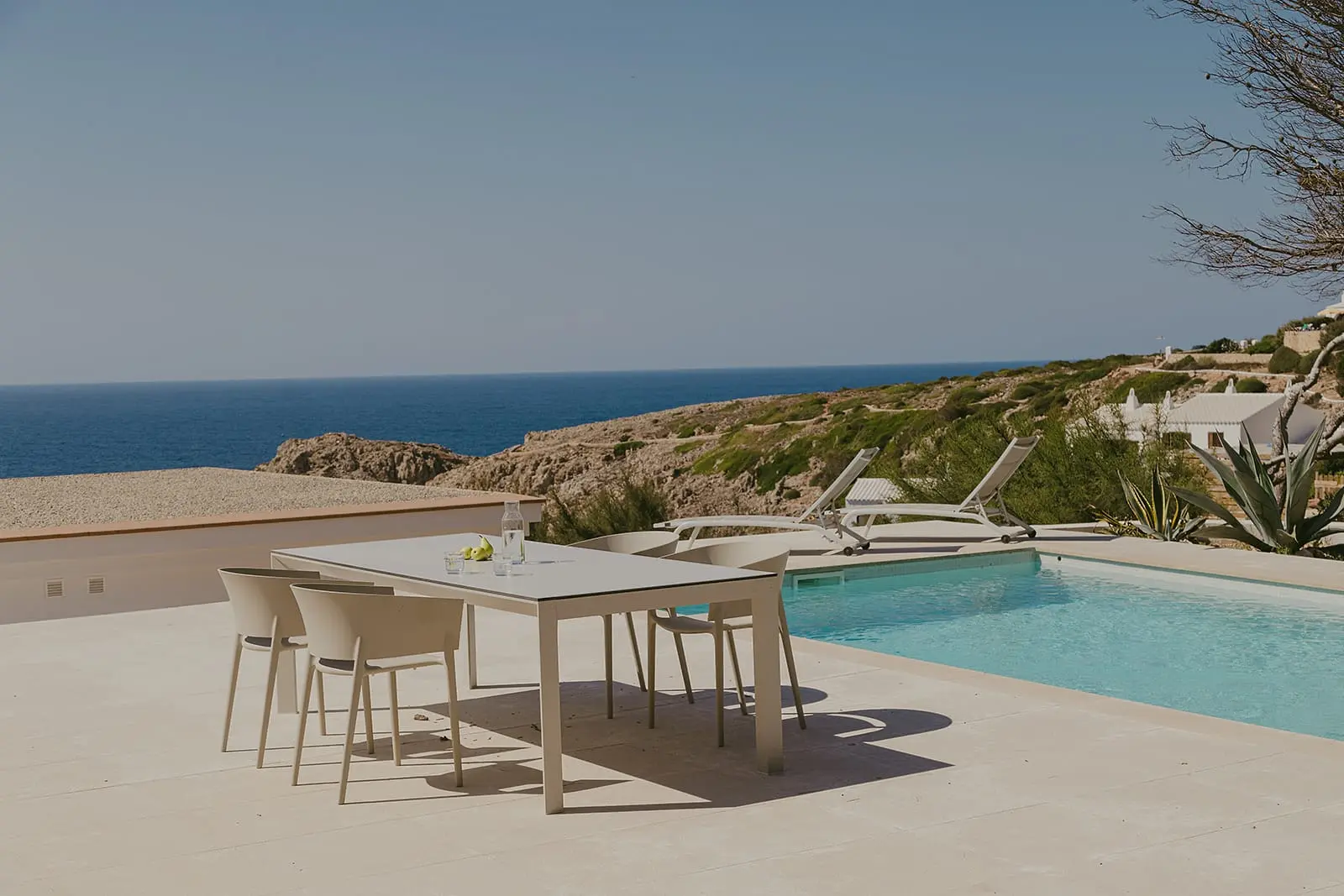 terrasse avec piscine maison Minorque vue mer terrasse avec piscine maison Minorque vue mer