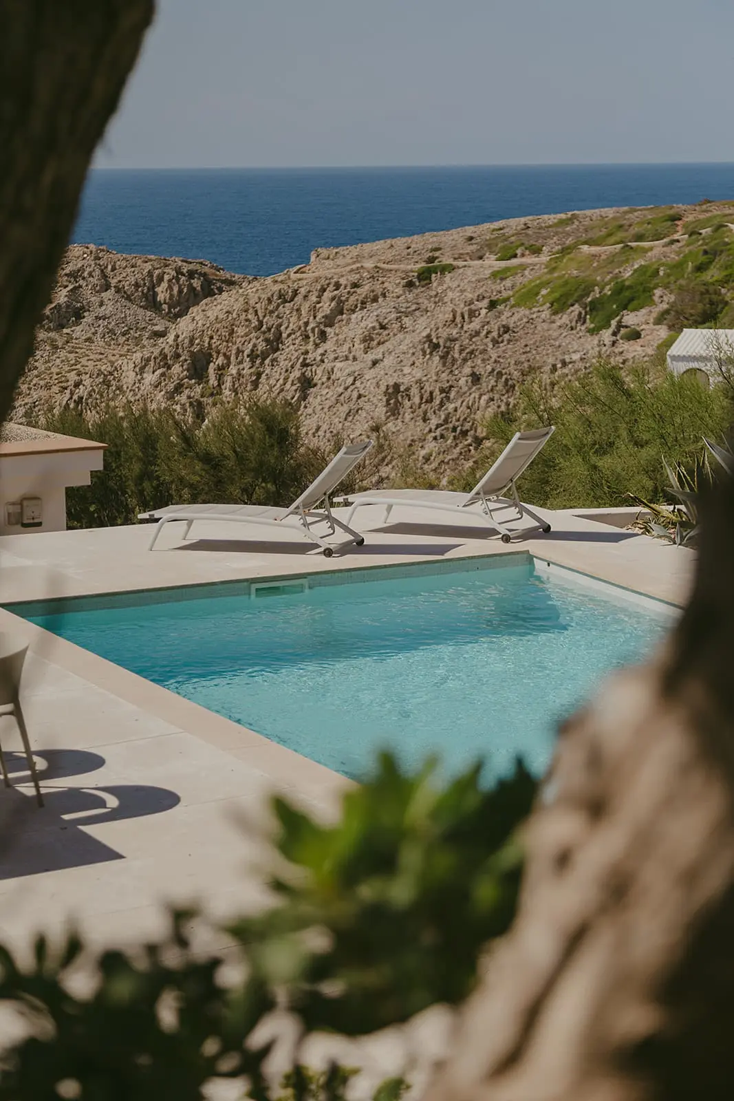 terrasse avec piscine maison Minorque vue mer terrasse avec piscine maison Minorque vue mer