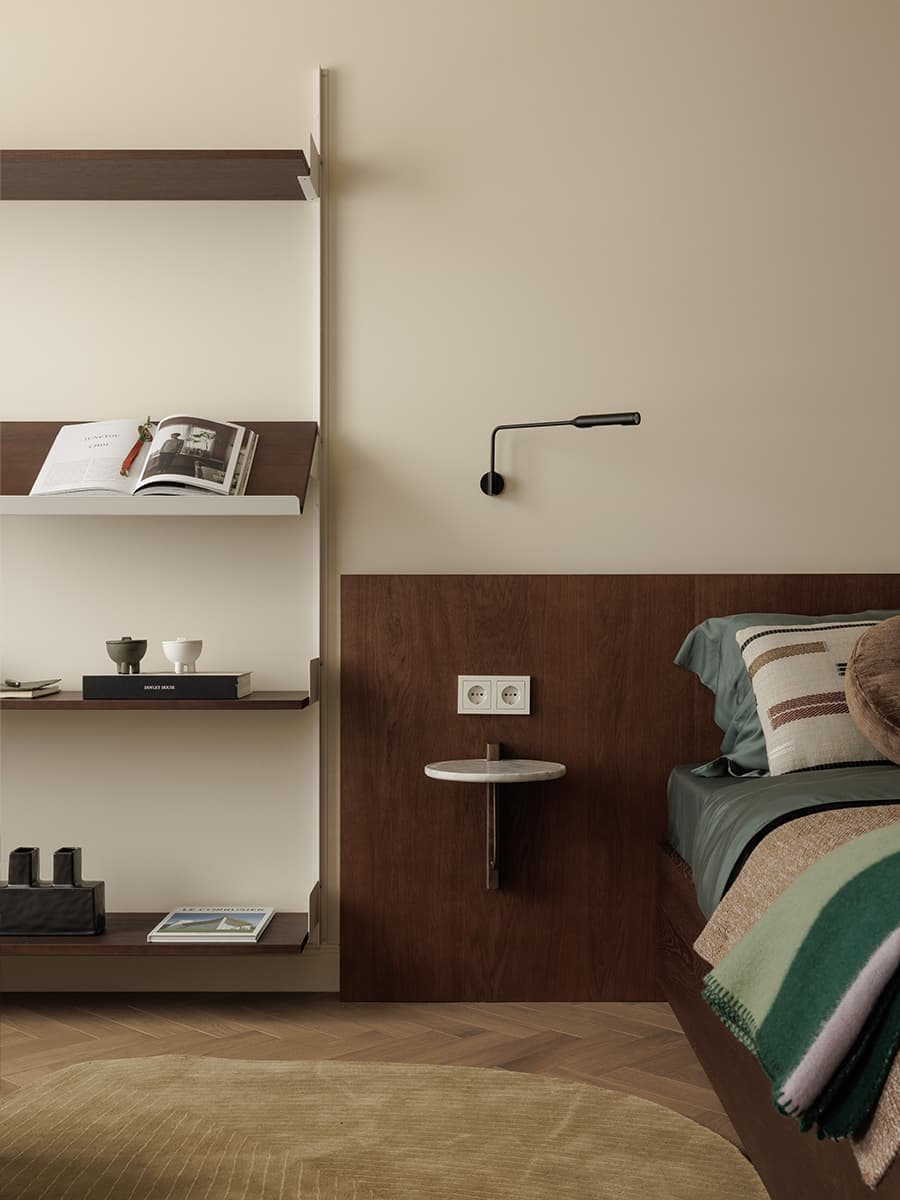 chambre décoration contemporaine petit appartement de 46m2