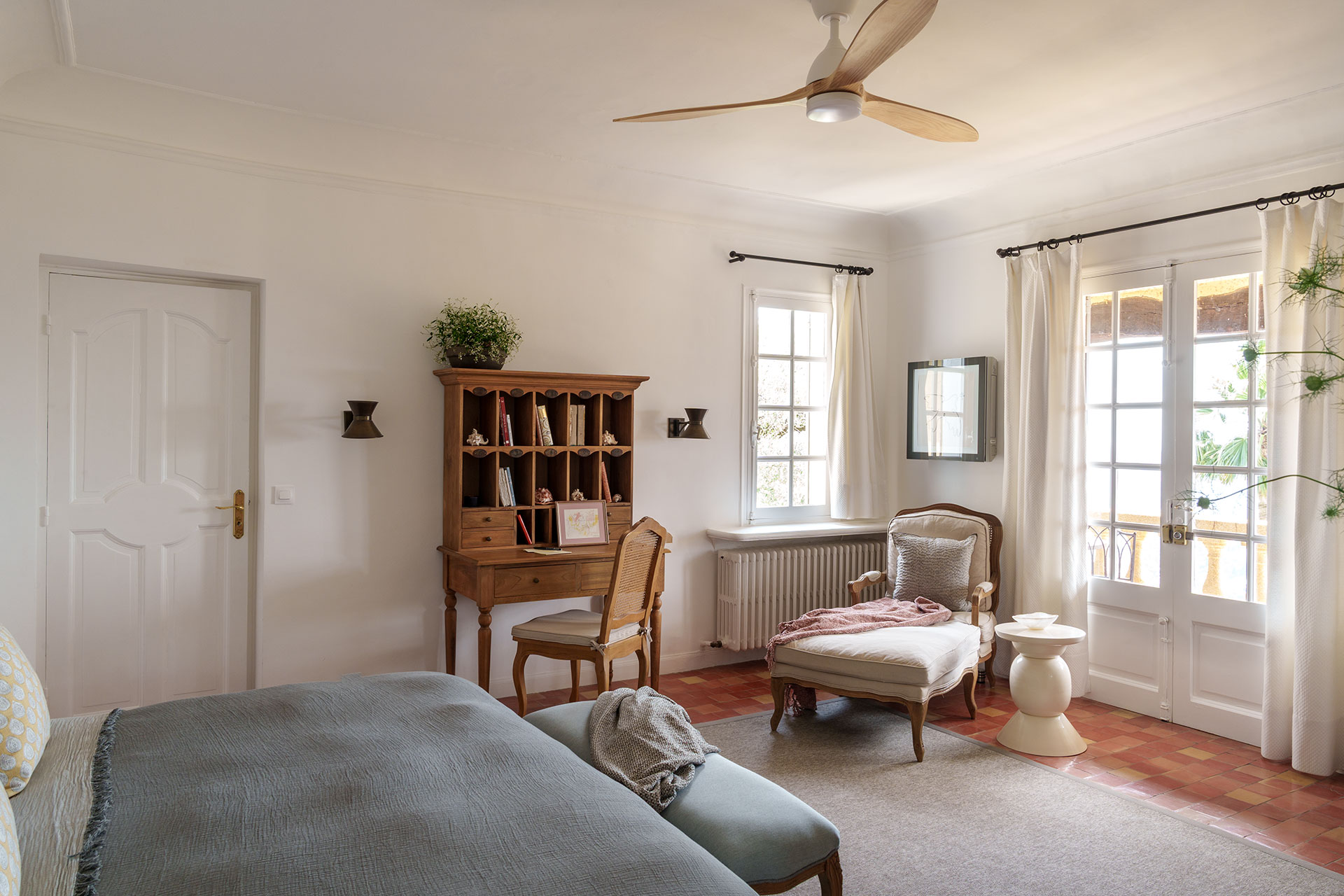 chambre décoration classique chic maison provençale Casa del Sol Grasse