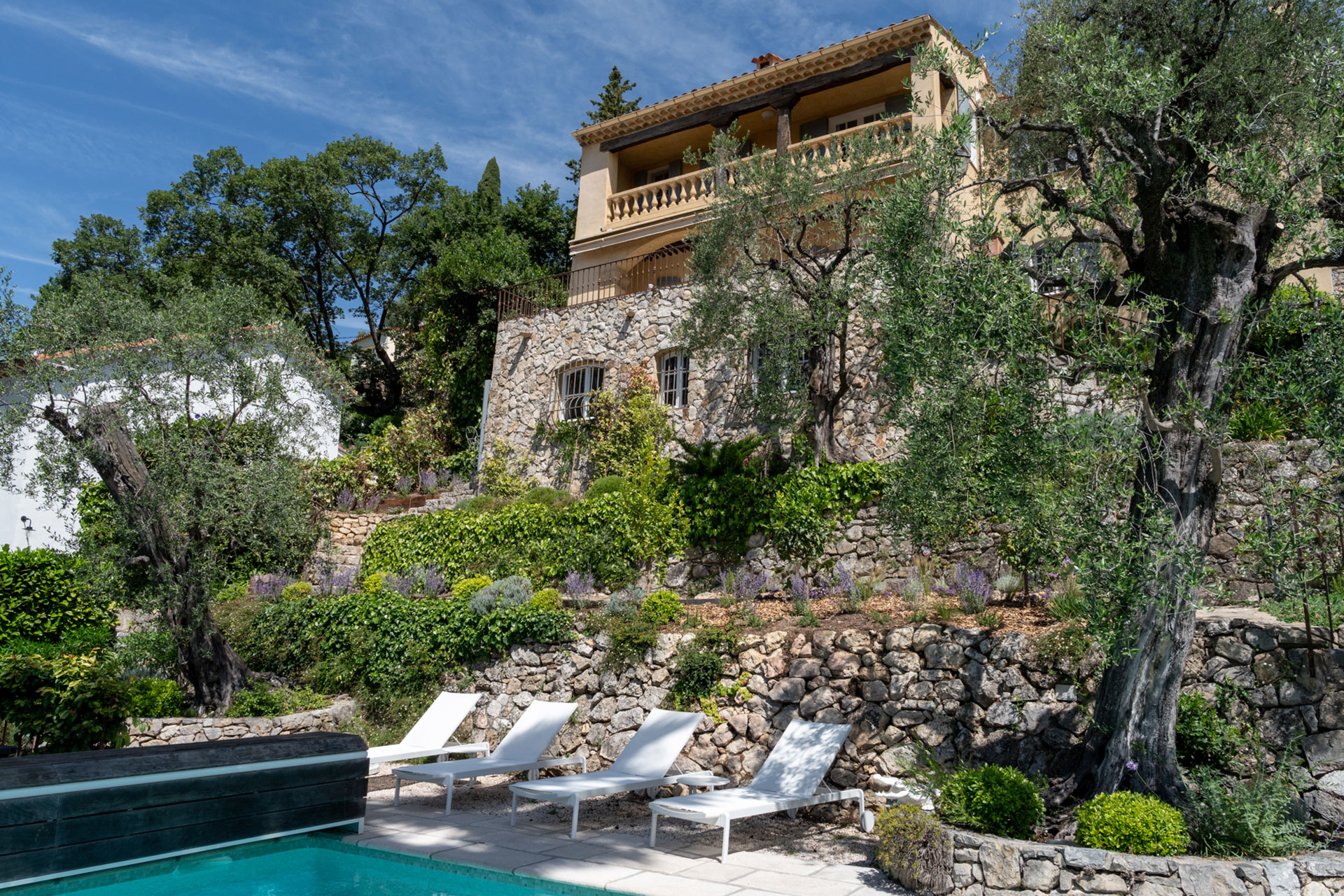 jardin avec piscine Casa del Sol Grasse
