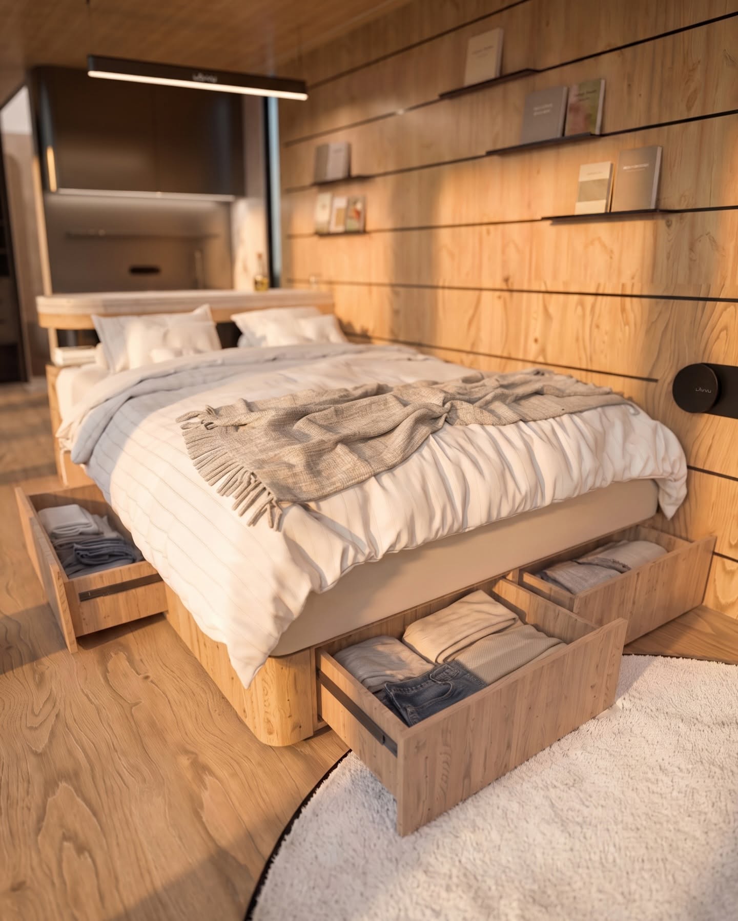 intérieur mini maison modulaire LAVVU Italie
