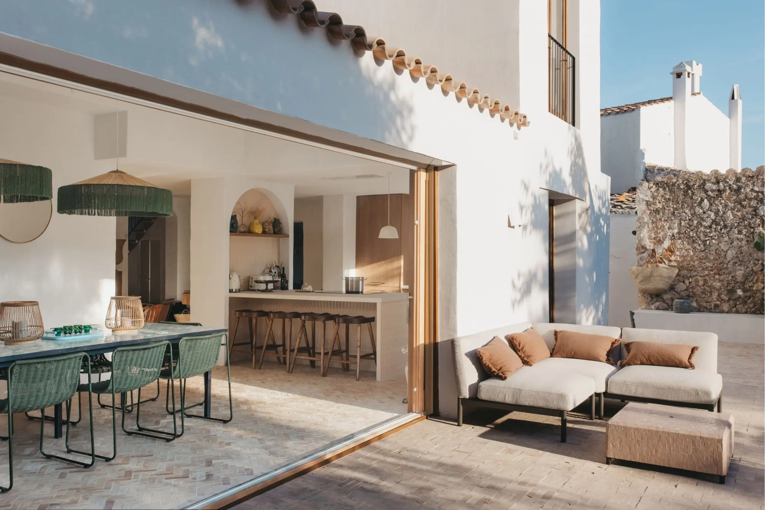 terrasse maison Minorque rénovation et décoration contemporaine