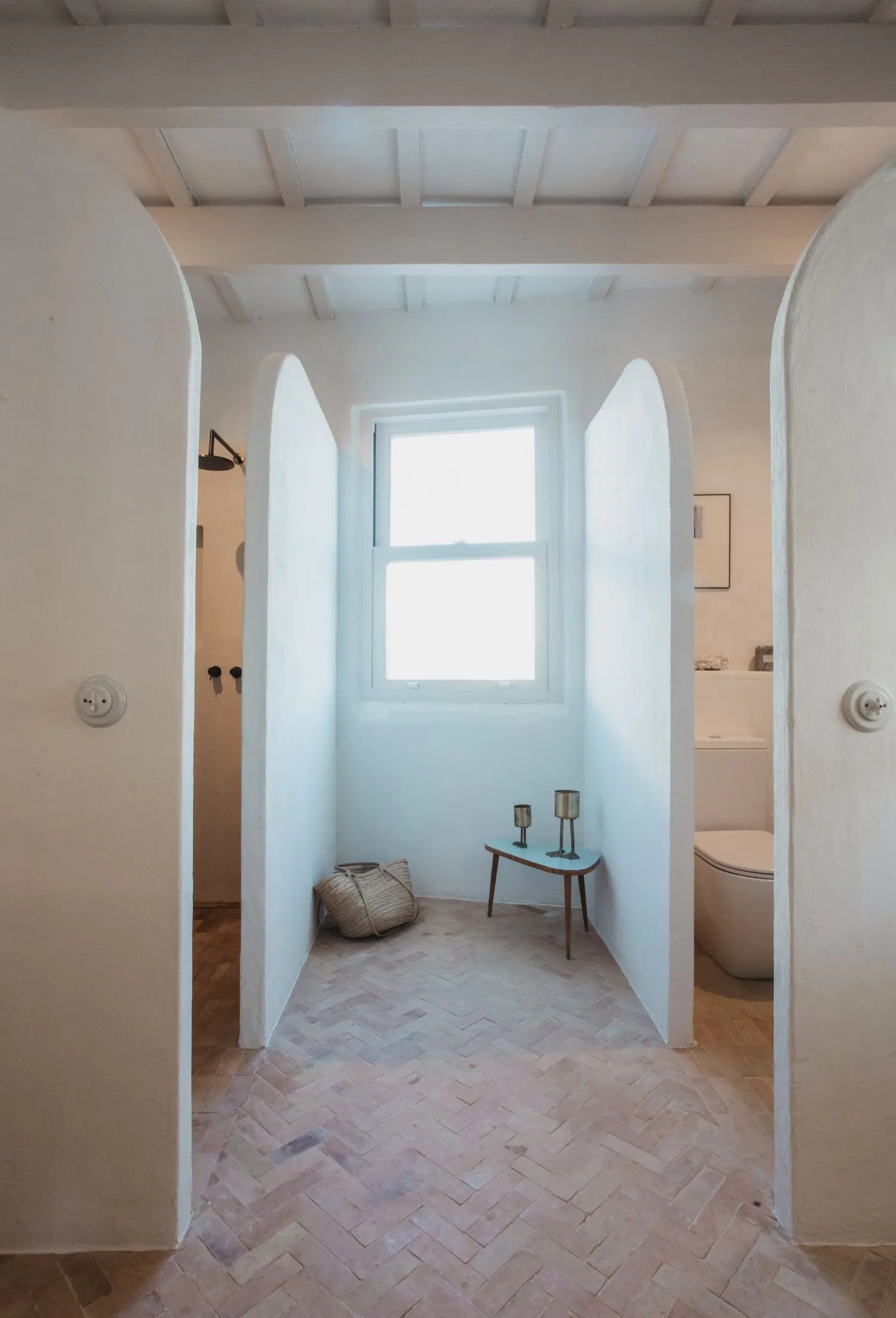 salle de bain rustique chic