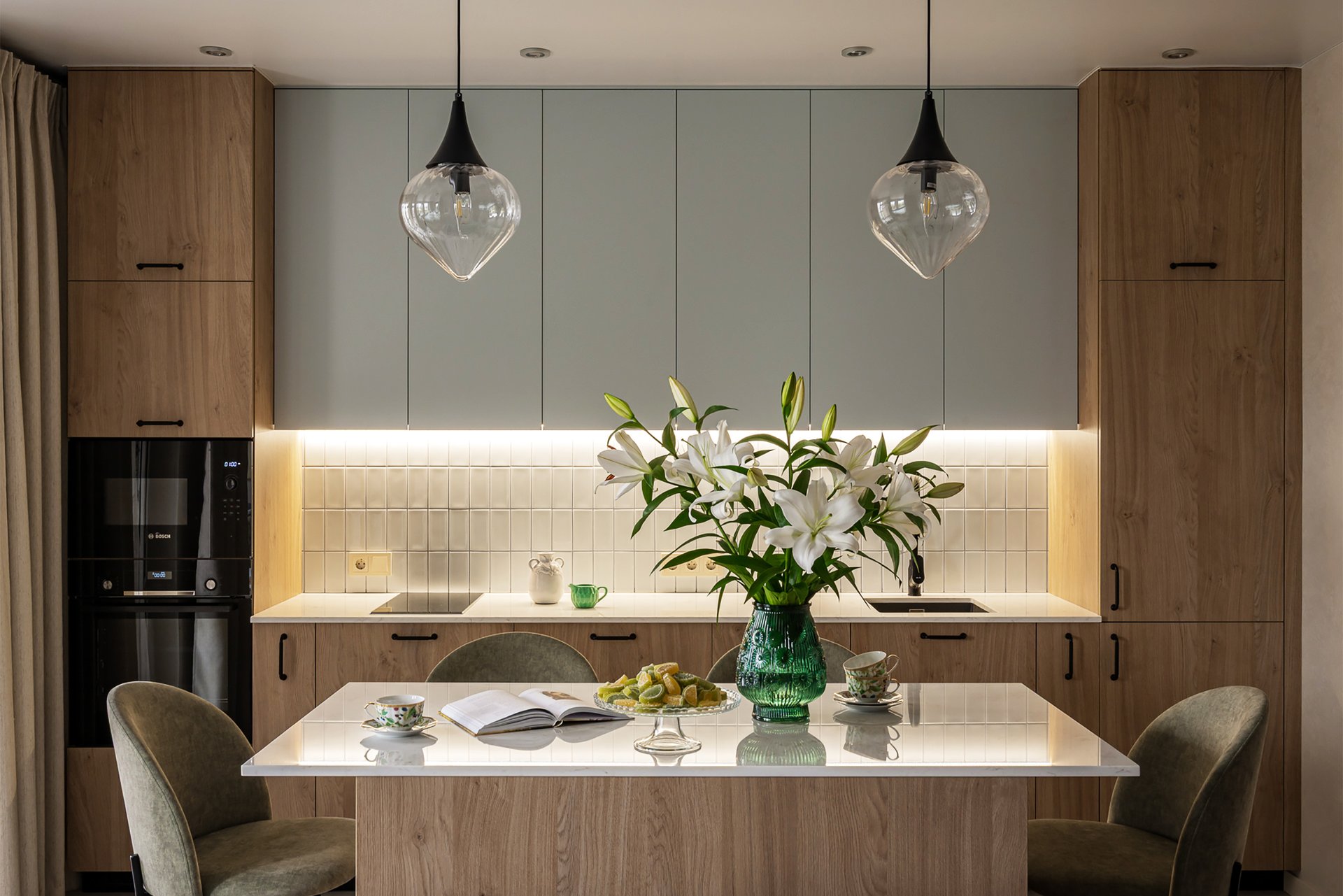 designer open kitchen