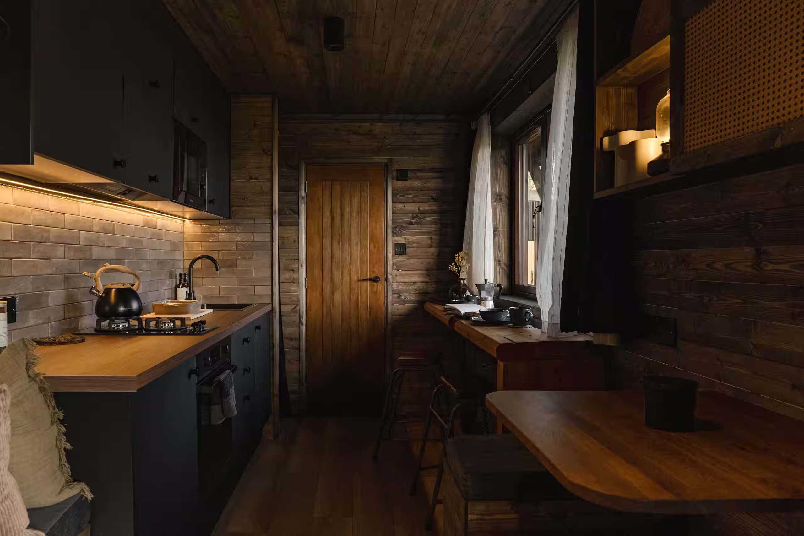cuisine petite maison en bois nature dans le Devon The Nook cuisine petite maison en bois nature dans le Devon The Nook