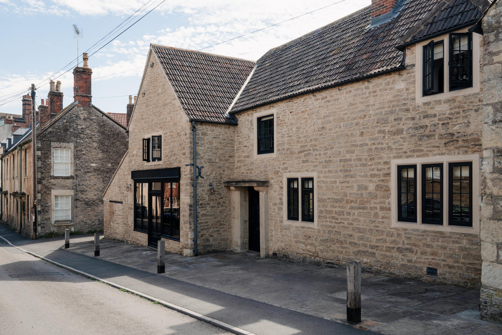 Tudor-style village house