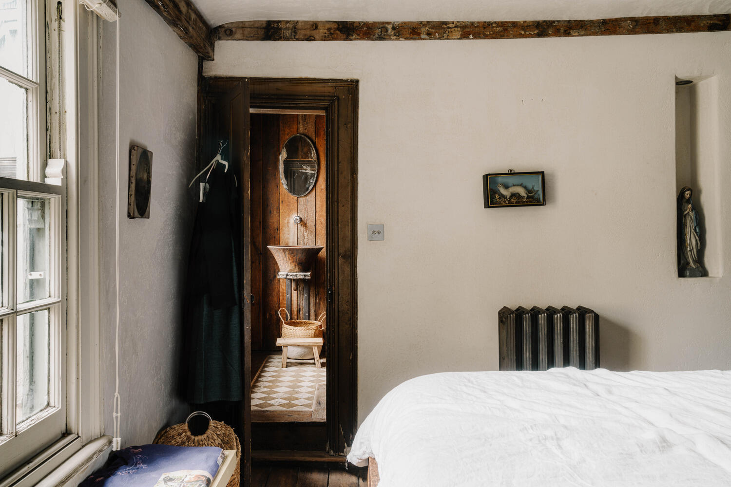 chambre décoration vintage et rustique maison géorgienne Londres