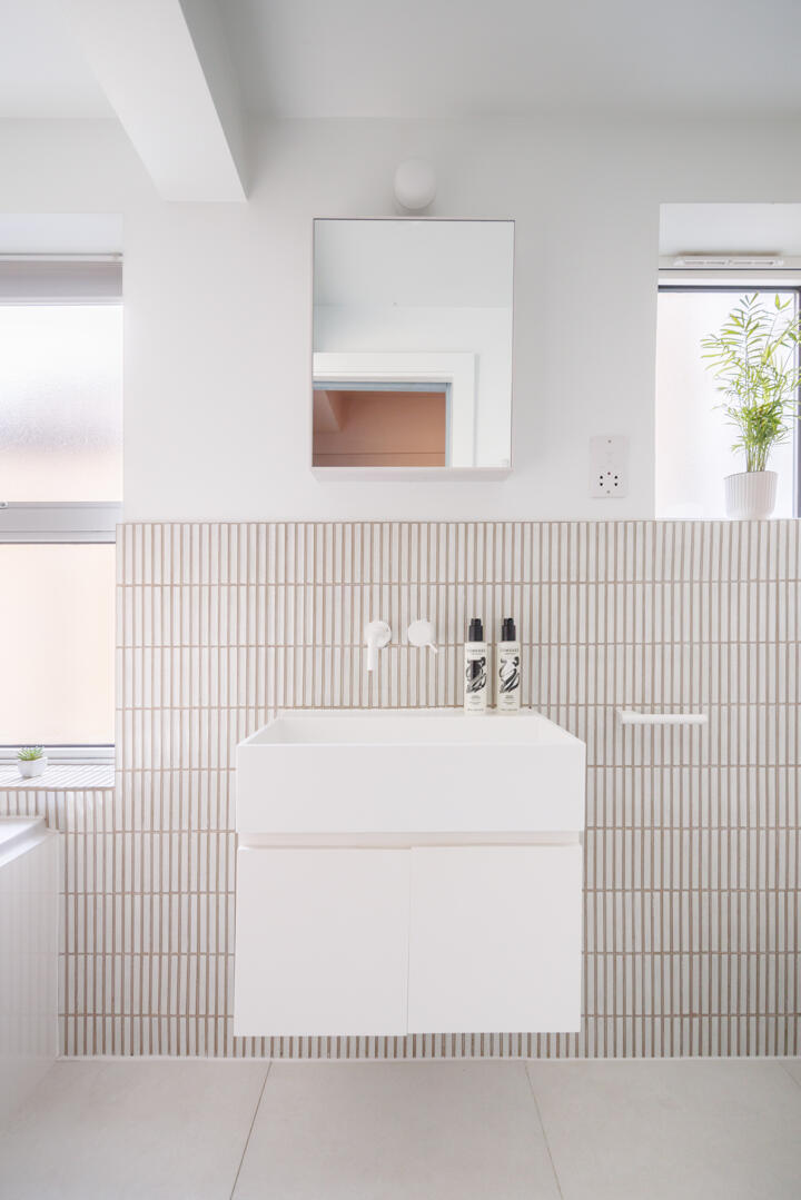 salle de bain design carrelage japonais blanc joints beige salle de bain design carrelage japonais blanc joints beige