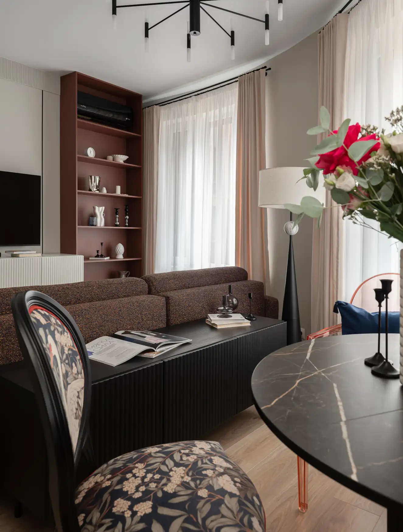 living room and dining room small 44sqm apartment contemporary decor living room and dining room small 44sqm apartment contemporary decor