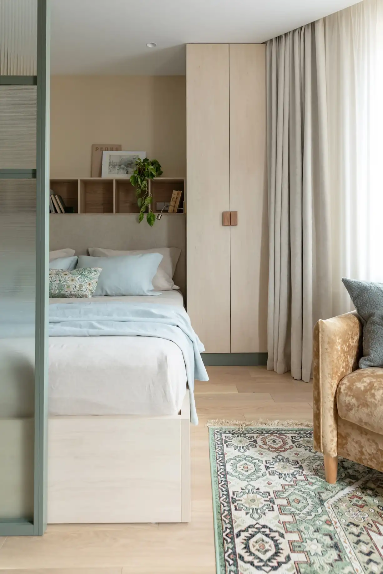 chambre avec verrière studio de 32m2 décoration contemporaine chambre avec verrière studio de 32m2 décoration contemporaine