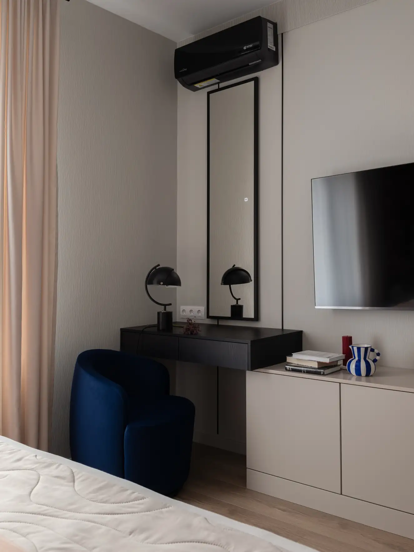 modern and classic bedroom with desk modern and classic bedroom with desk