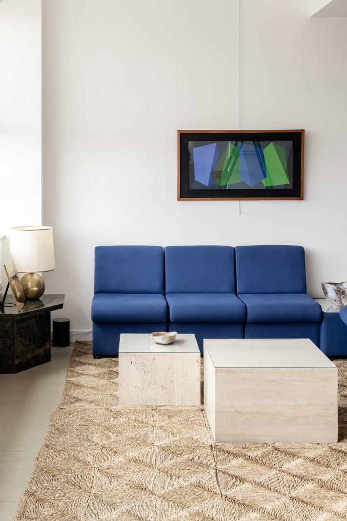 salon appartement au design original Londres dans ancienne usine