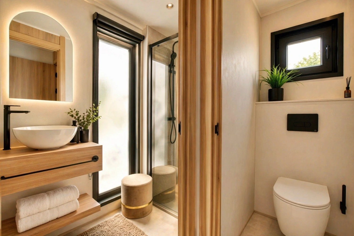 salle de bain Family mini maison française de 37m2 par My Little Group