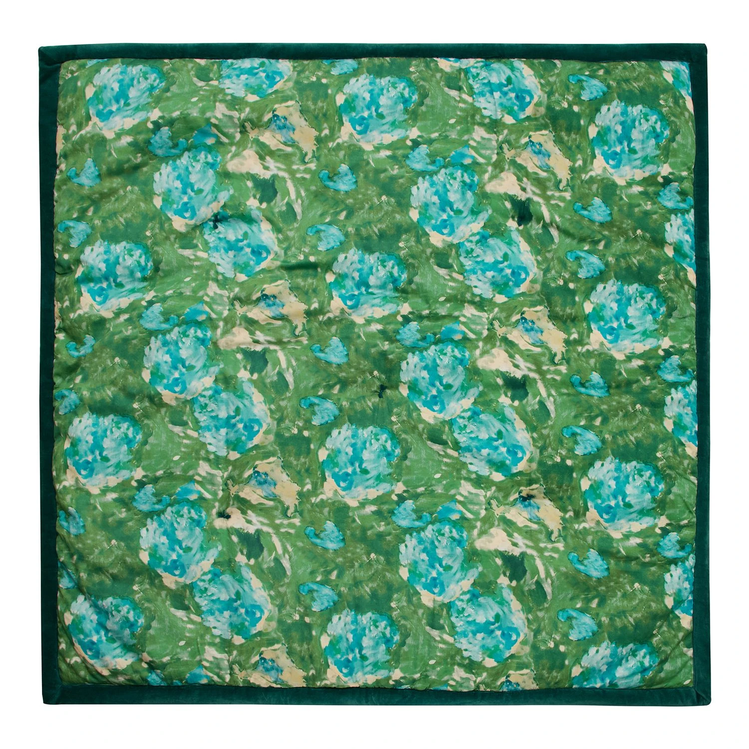 boutis velours vert et bleu boutis velours vert et bleu