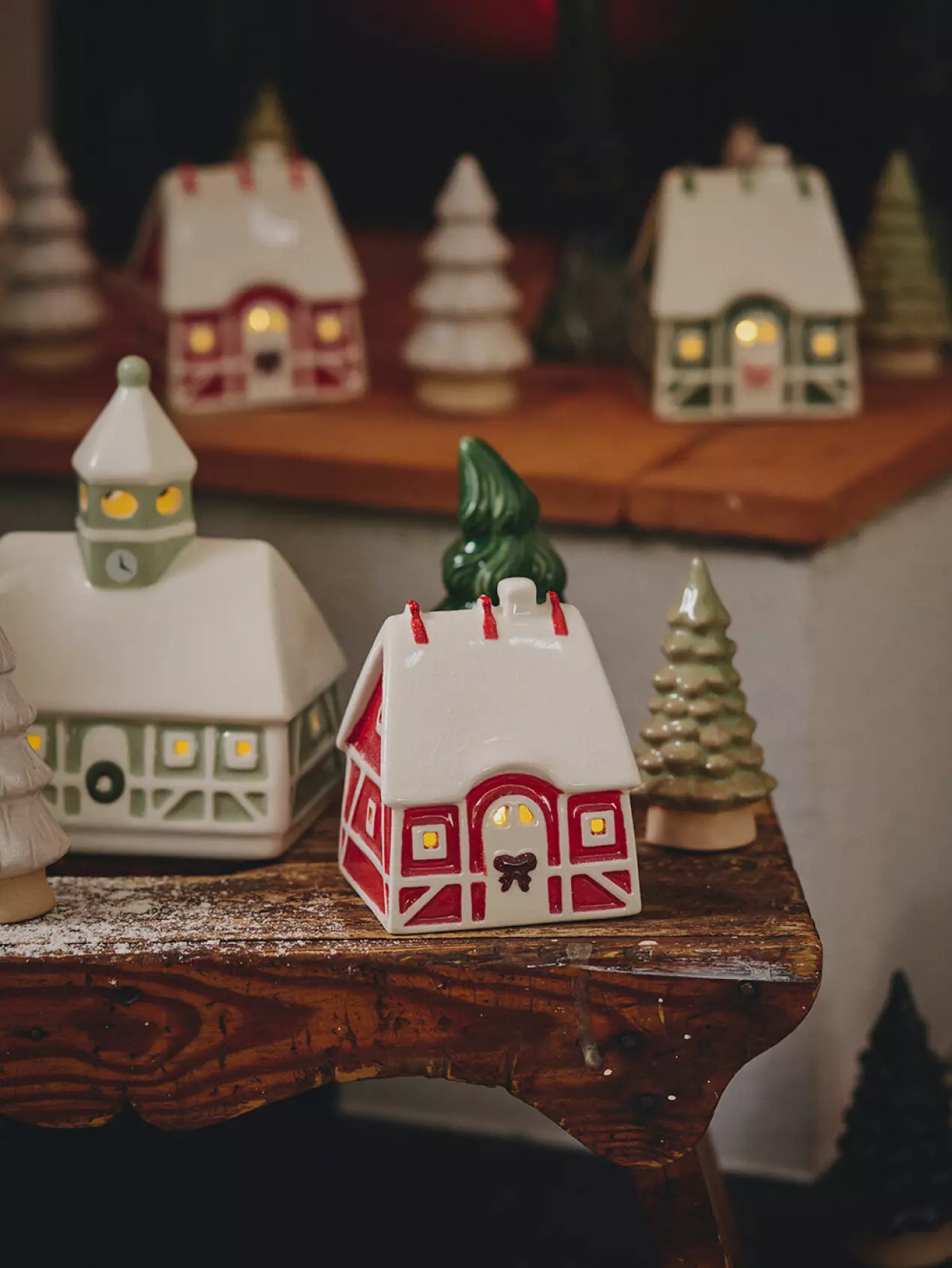 village miniature en céramique collection Søstrene Grene Noël 2026