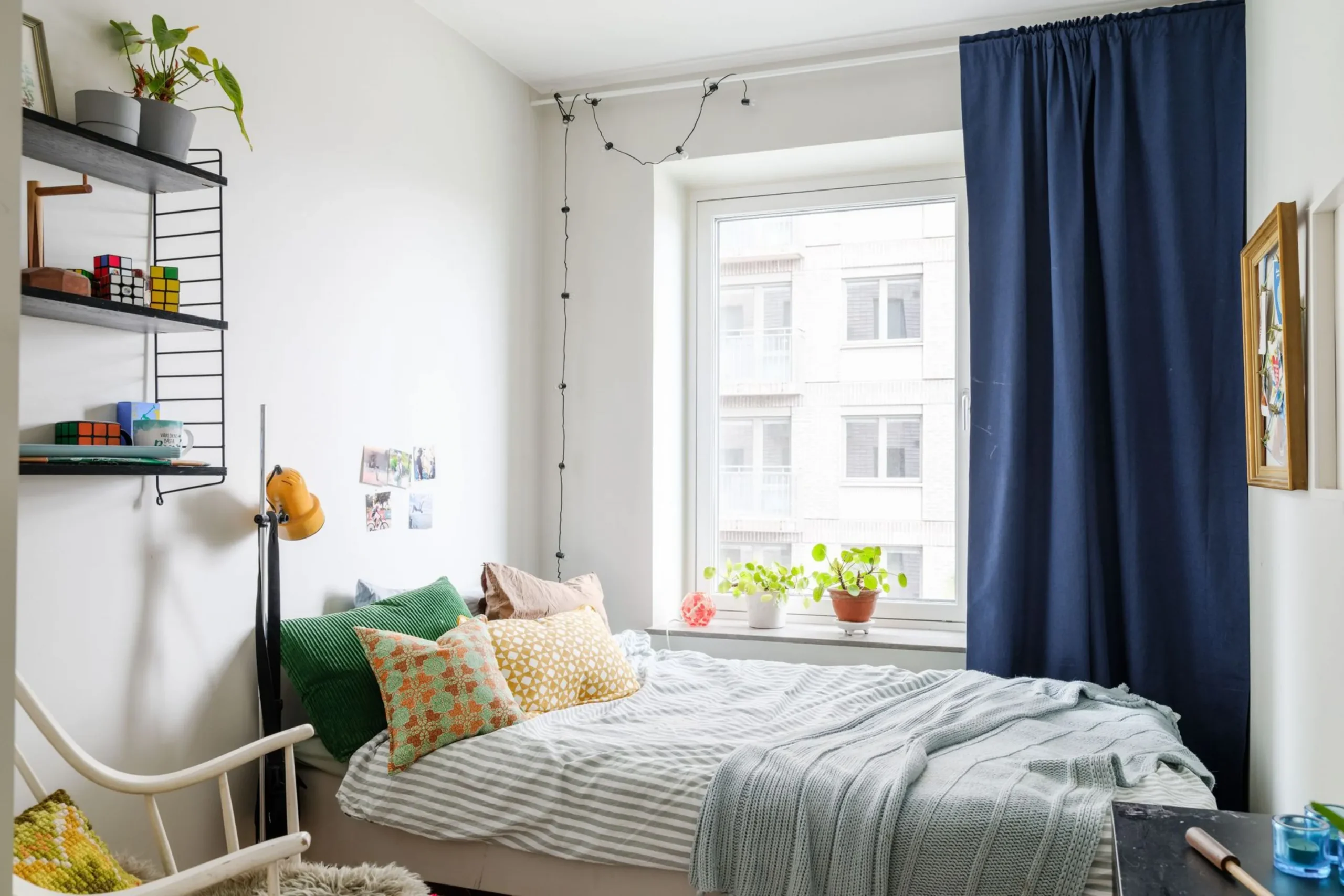 chambre décoration scandinave contemporaine appartement en duplex