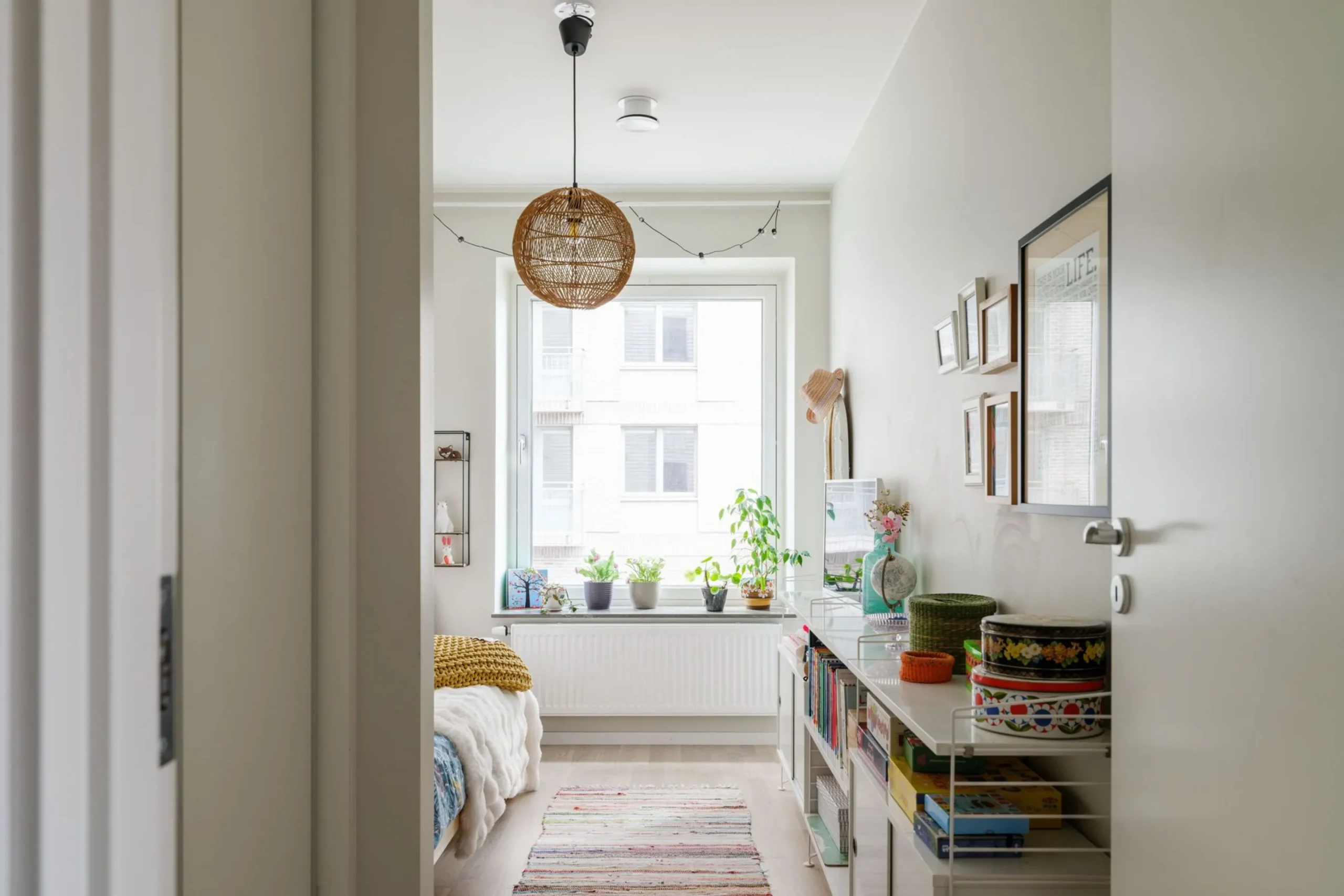 chambre décoration scandinave contemporaine appartement en duplex