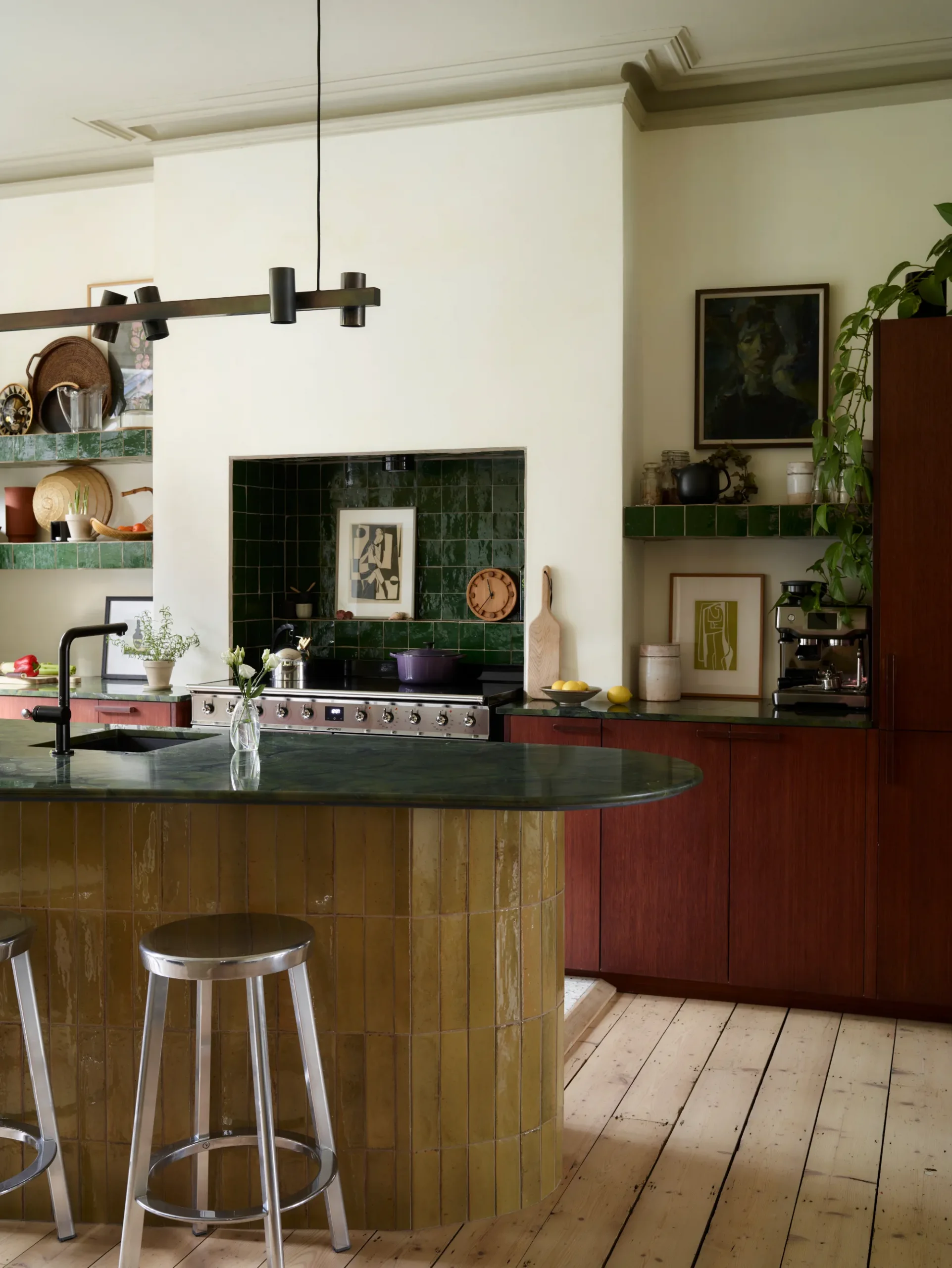 open kitchen vintage style