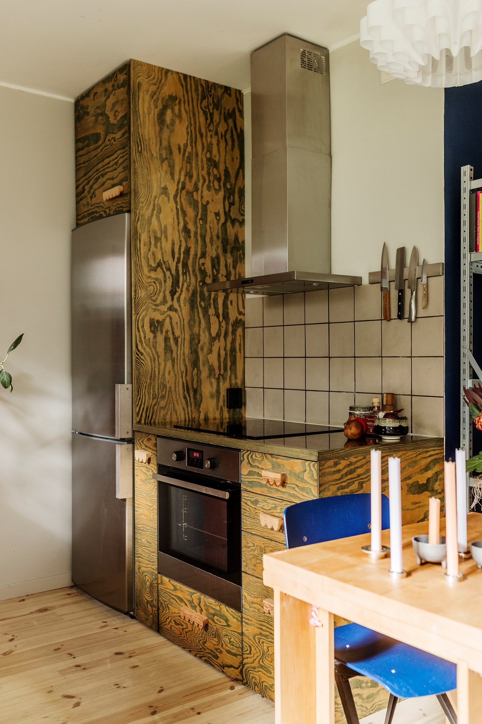 cuisine studio de 29m2 décoration scandinave vintage