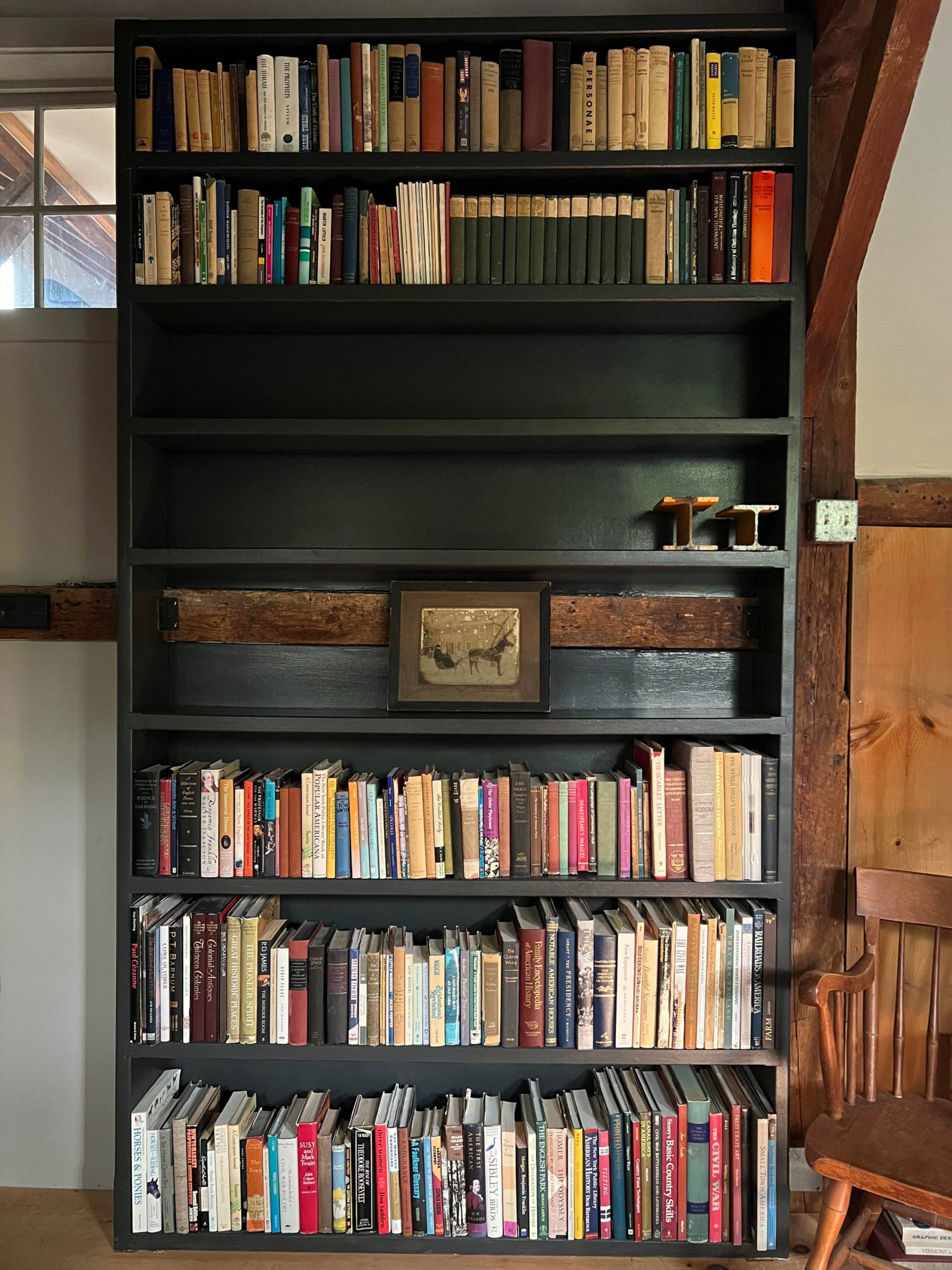 bibliothèque grange rénovée du 19e siècle