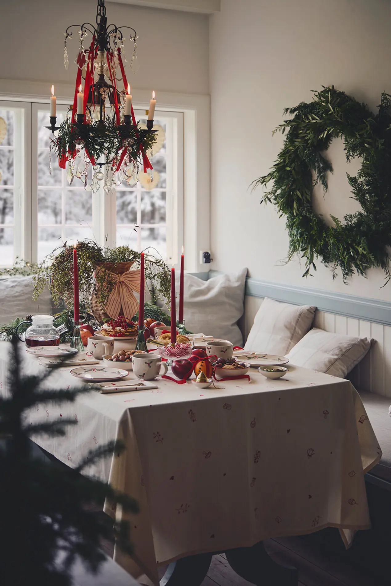 salle à manger décoration Noël