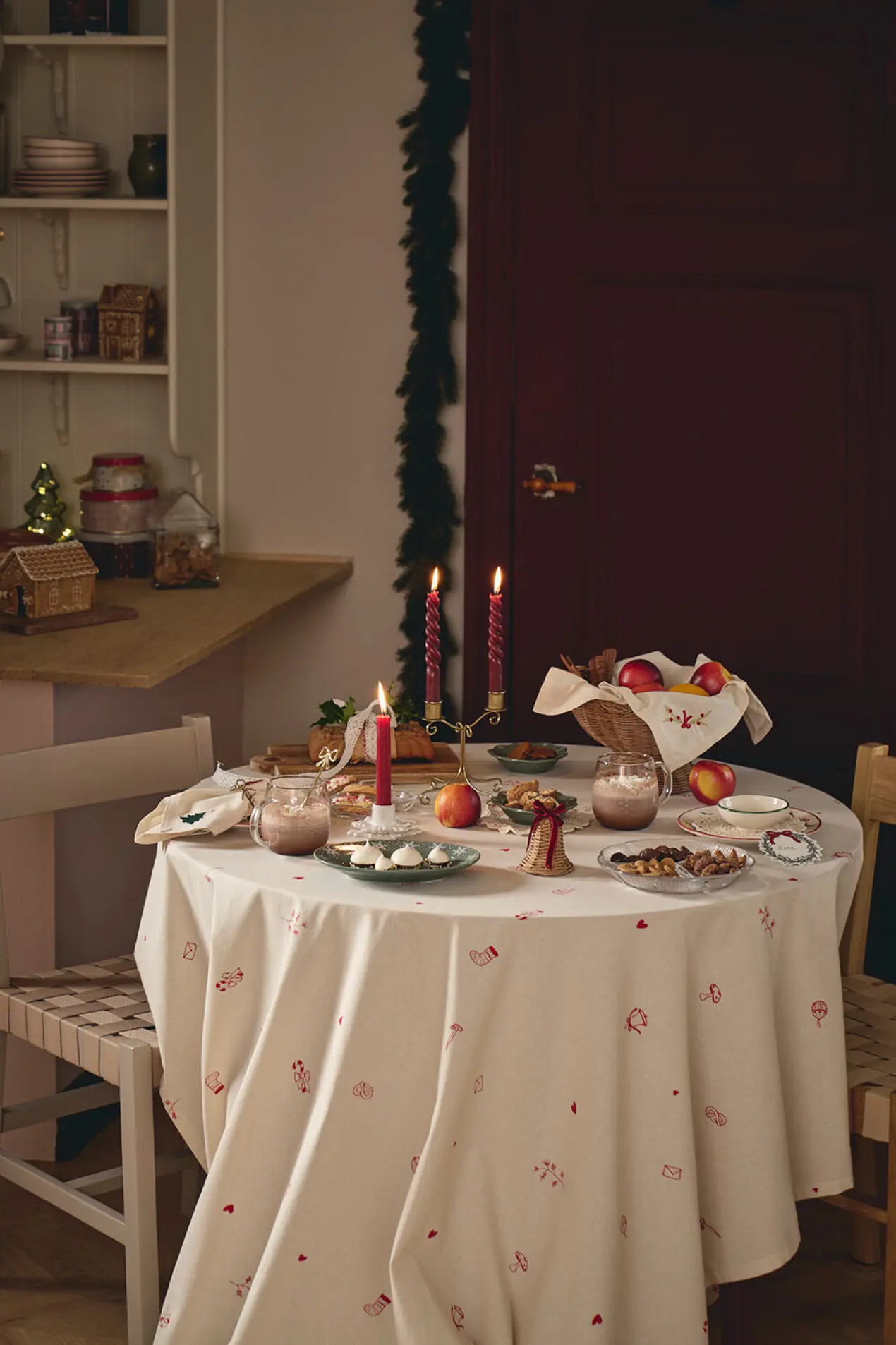 salle à manger décoration Noël