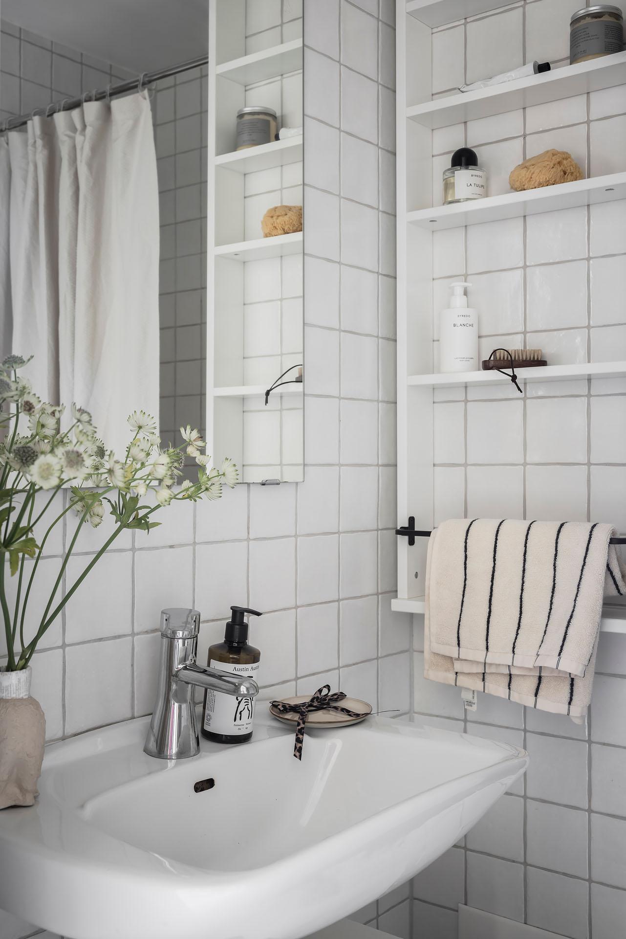 salle de bain décoration scandinave blanche studio 27m2 salle de bain décoration scandinave blanche studio 27m2