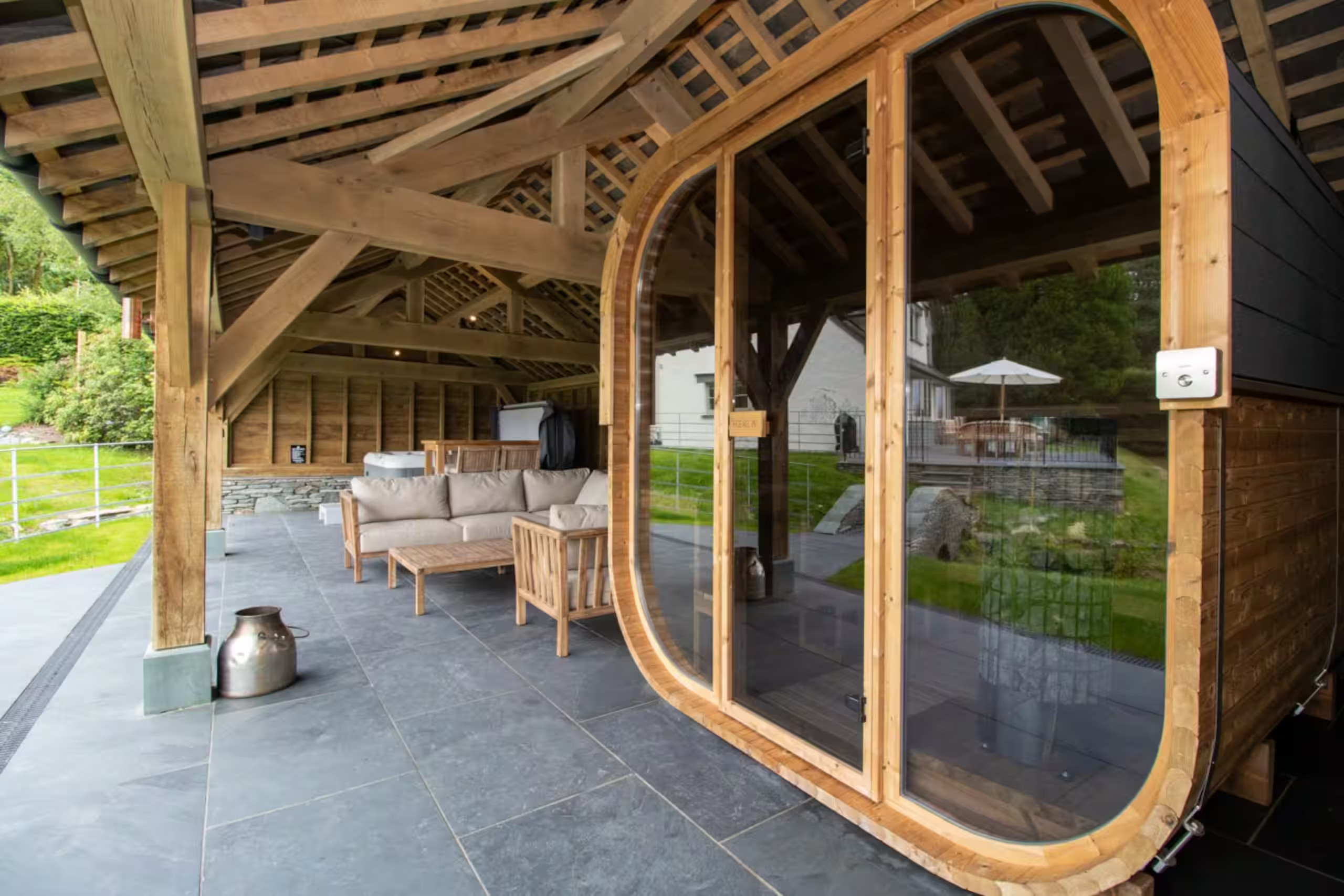 préau avec sauna préau avec sauna