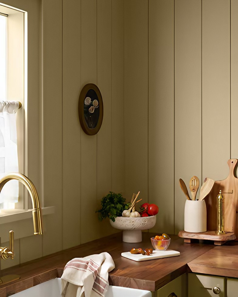 cuisine rustique chic couleur de l cuisine rustique chic couleur de l'année 2027 Benjamin Moore