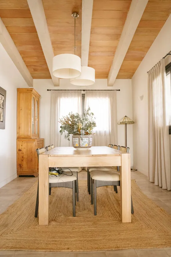 salle à manger décoration naturelle