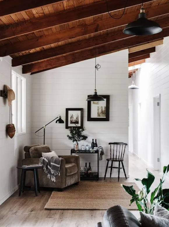 salon décoration rustique chic The Ridge House Australie