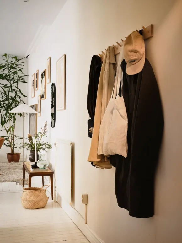 entrée avec porte-manteaux